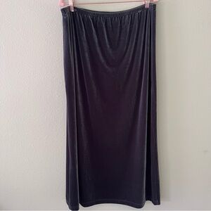 J. Jill Vintage Velvet Maxi Skirt Size XL 90s Holiday Goth Witchy